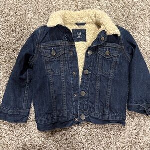 GAP Jean Jacket with Sherpa Lining